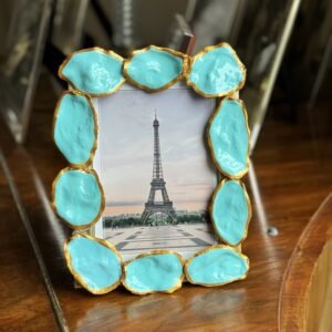 Turquoise photo frame