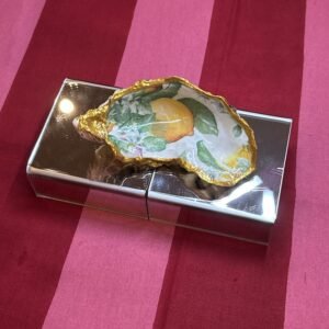 Single lemon print oyster