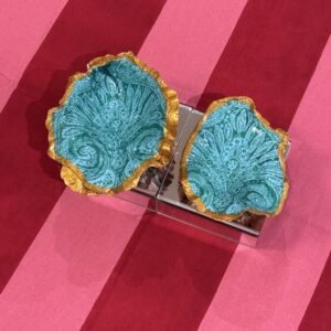 Turquoise Paisley Oyster Box
