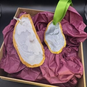 Pair of Christmas decorations