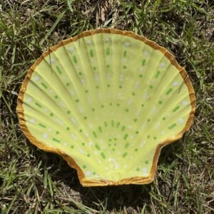 Yellow painted scallop