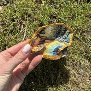 Spectacular Triple Decoupaged Oyster