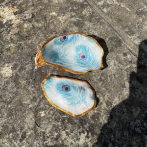 Peacock oyster box small
