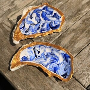 Pair of marbled blue